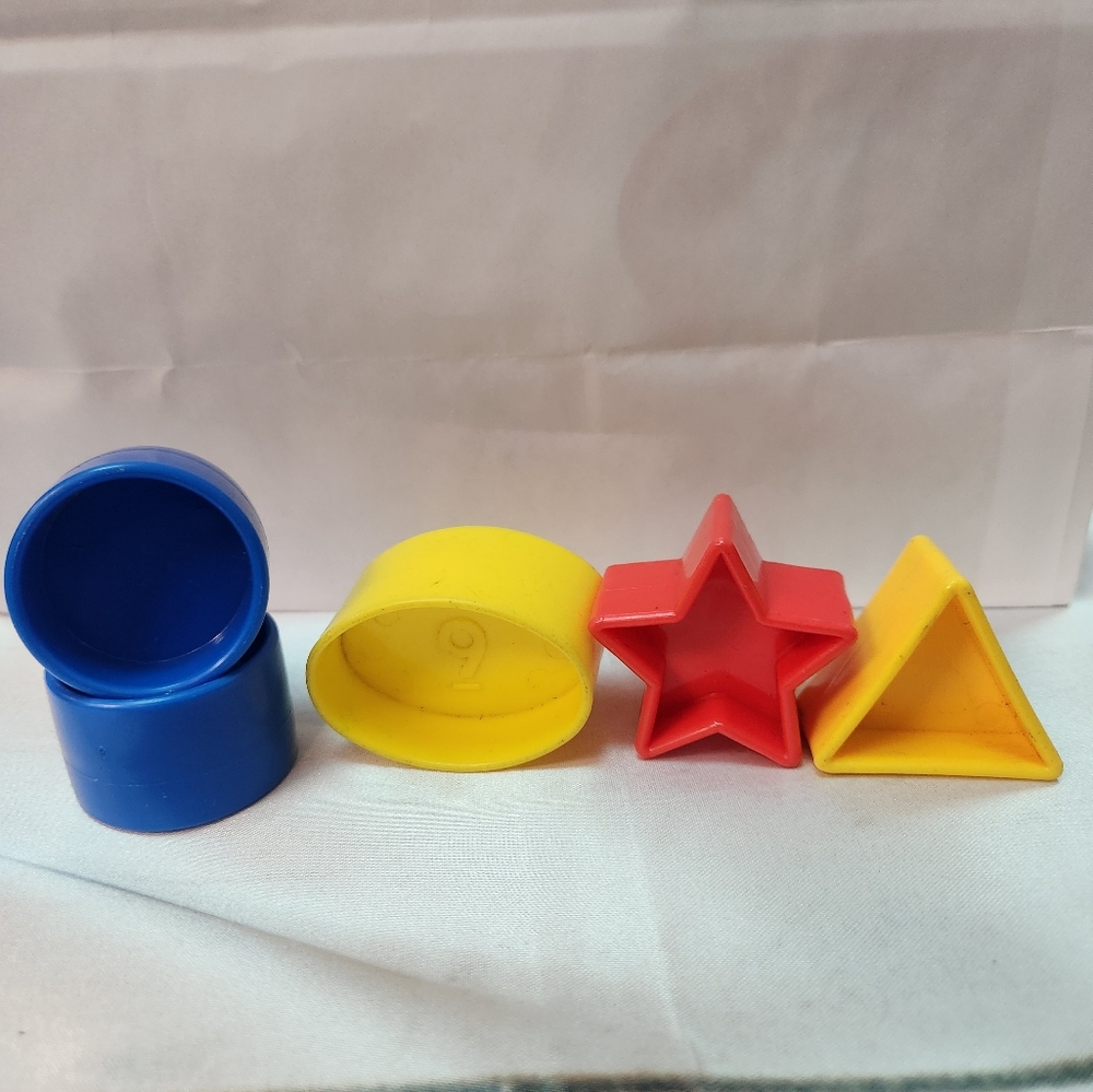 Vintage Shape Sorting Toy Pieces